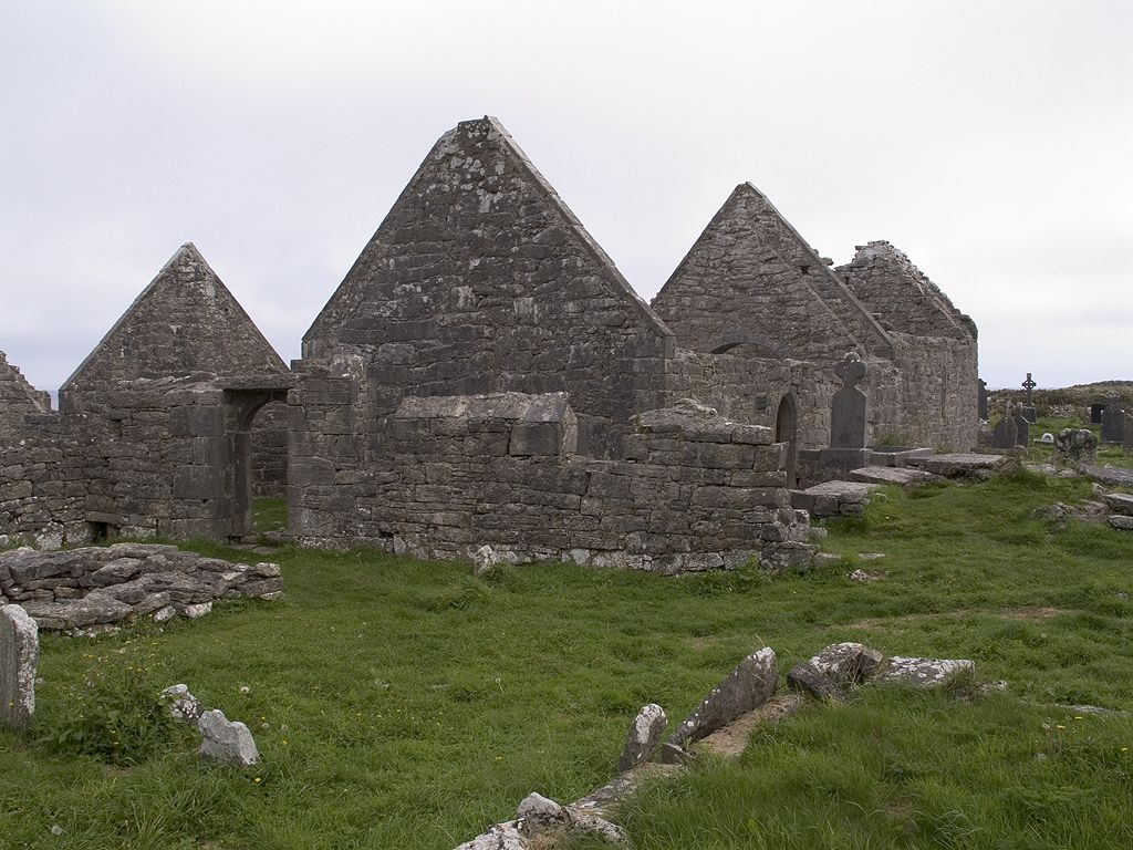 Seven Churches site, Inis Mór, Ireland.  Click for next photo.
