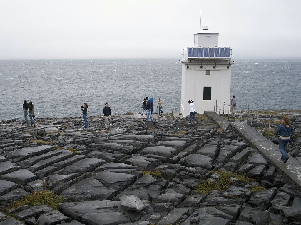 Blackhead Lighthouse, Burren tour, Ireland.  Click for next photo.