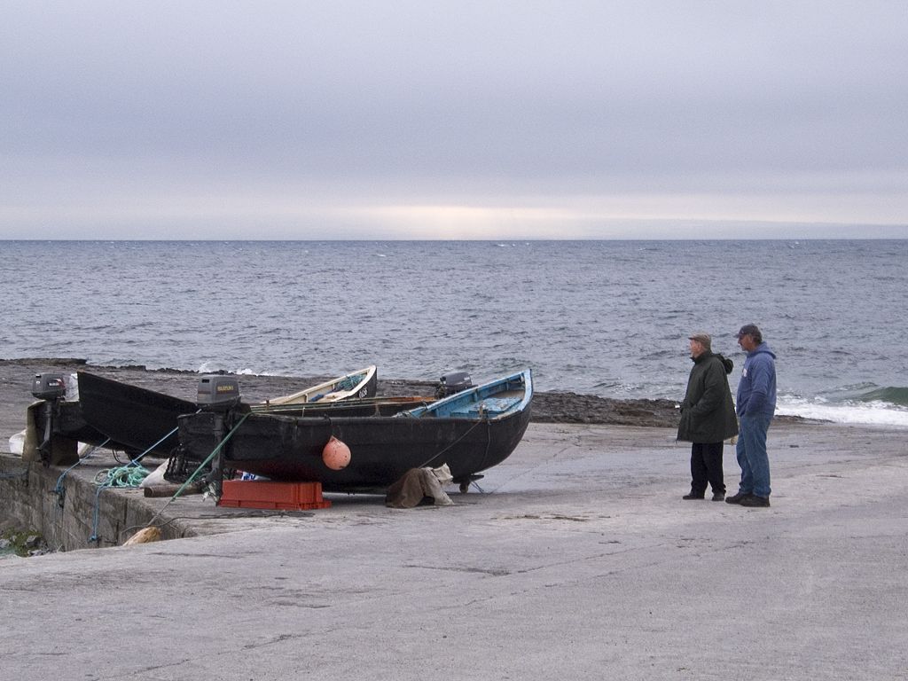 Waiting for the ferry, Inis Meáin, Ireland.  Click for next photo.