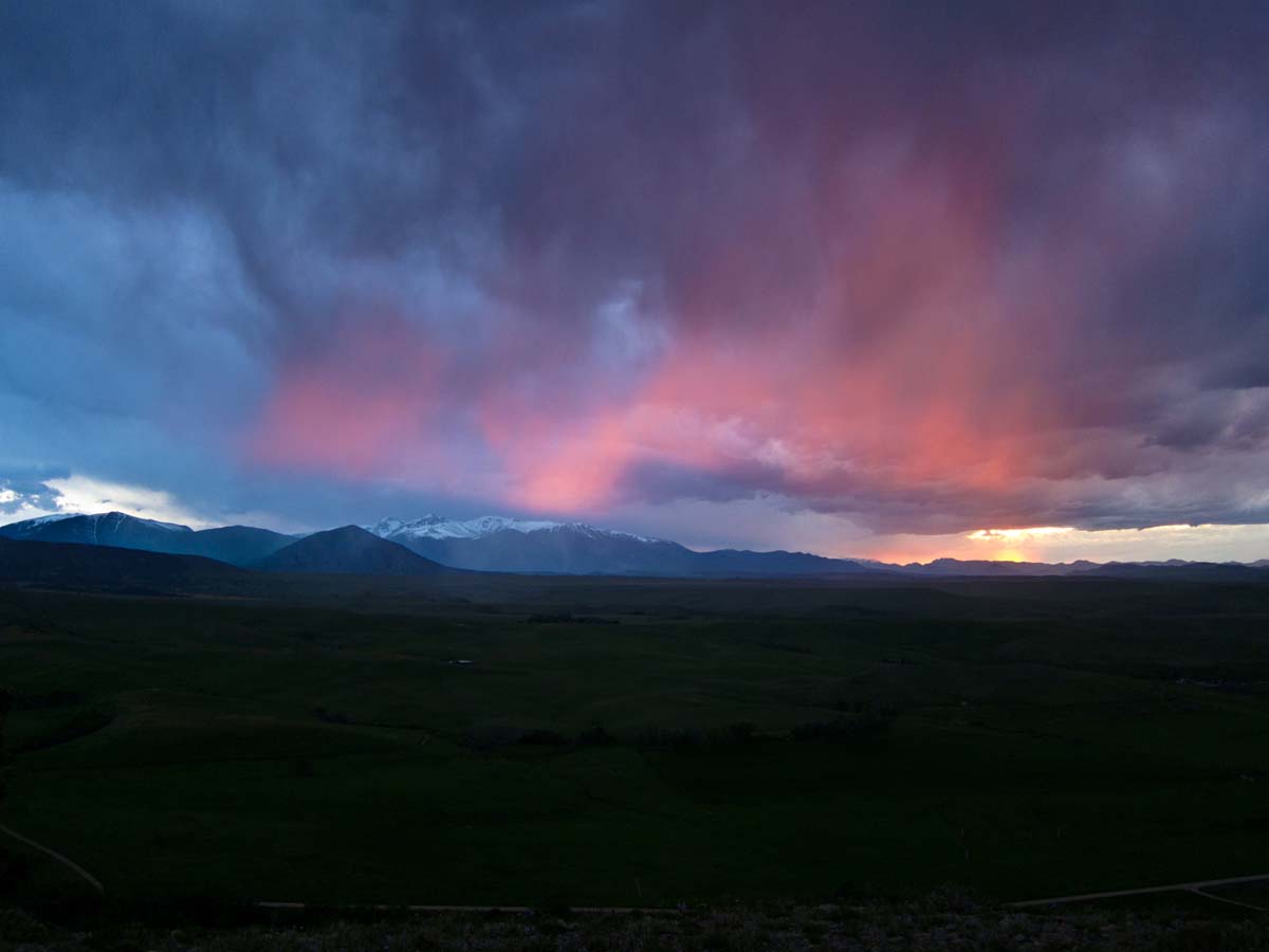 Sunset, Red Lodge, MT, June 2013.  Click for next photo.