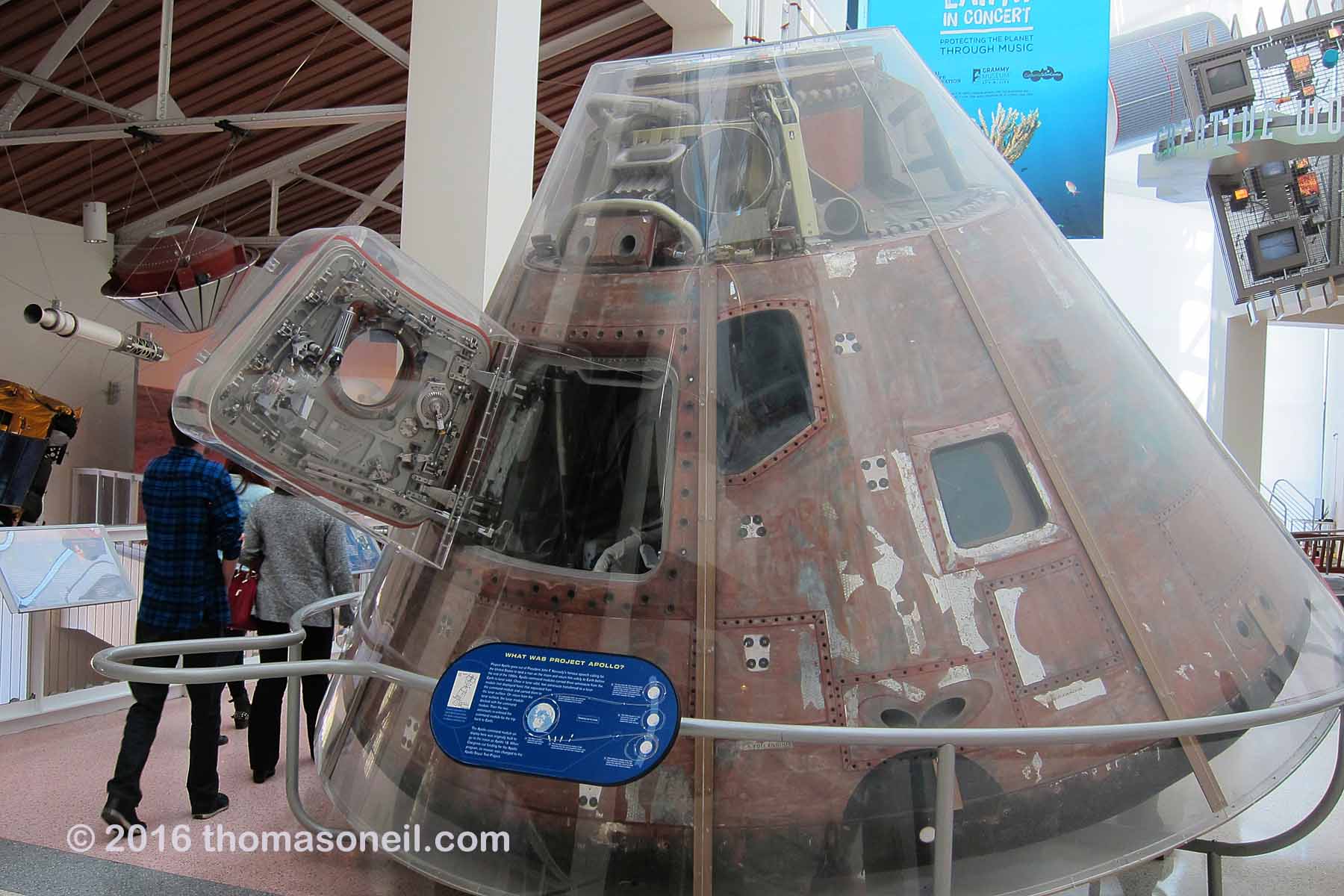 This was supposed to be Apollo 18, but after the program was cancelled it was used for the Apollo-Soyuz flight in 1975.  California Science Center, Los Angeles.  Click for next photo.