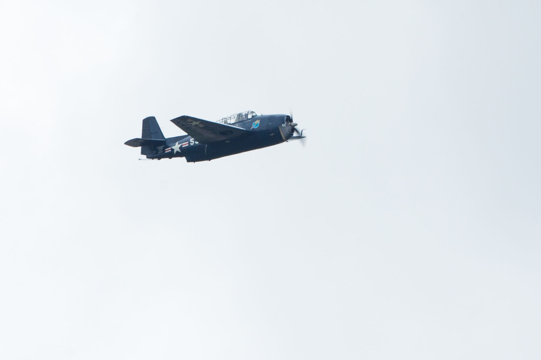 TBM Avenger, Sioux Falls Air Show, August 2019.  Click for next photo.