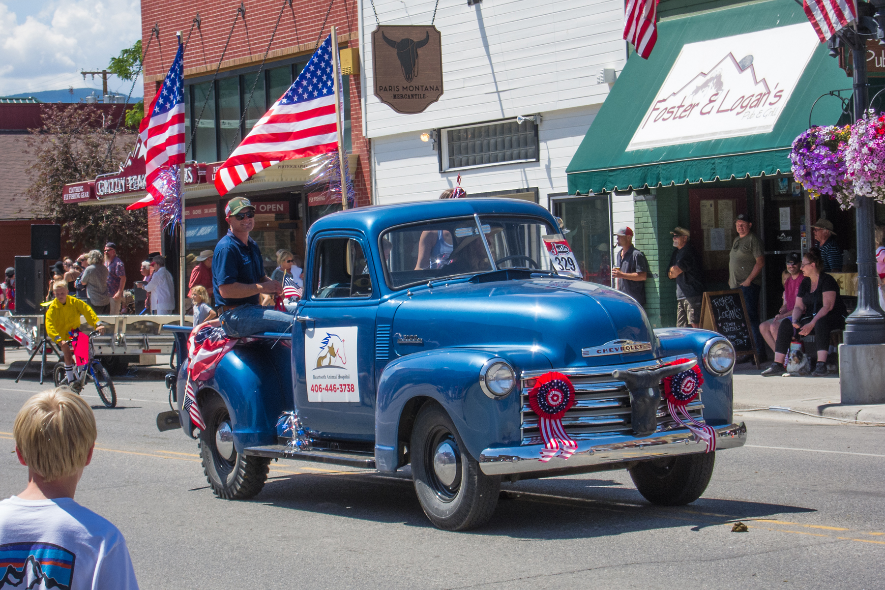 4th of July rodeo parade, Red Lodge, MT, 2021.  Click for next photo.