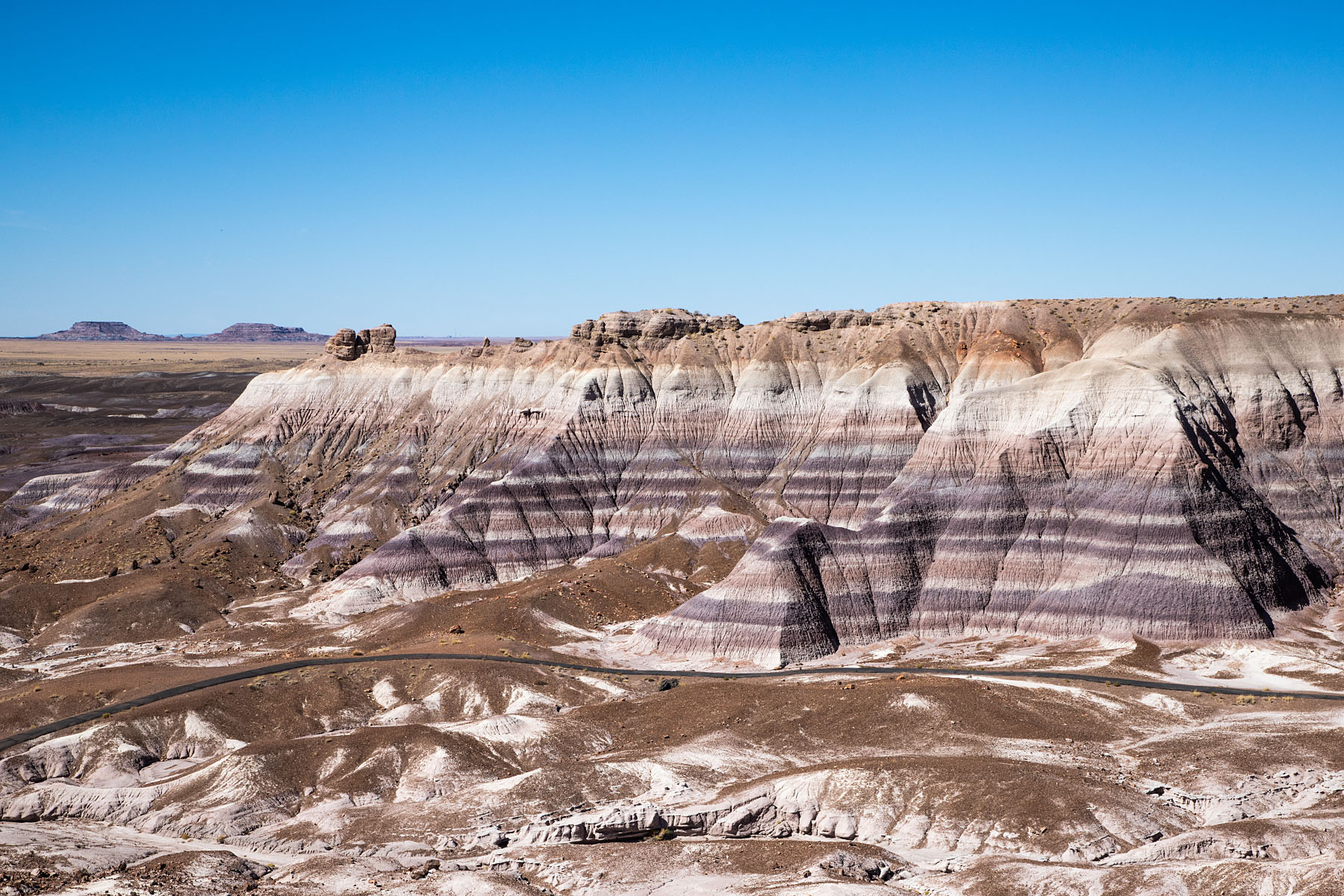 Painted Desert, Petrified Forest National Park.  Click for next photo.