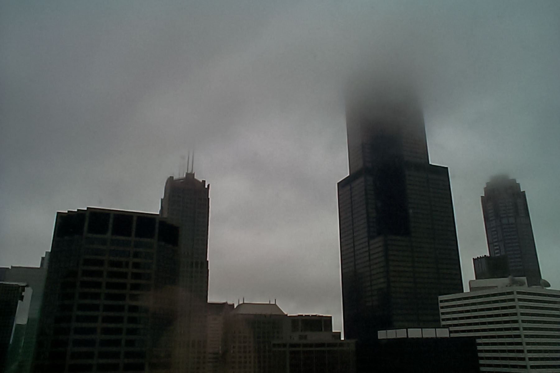 This is an old one!  In April 1999 I was working in Chicago for a week.  I snapped this morning fog over downtown Chicago with a Kodak DC210+, my first usable digital camera.  Click for next photo.