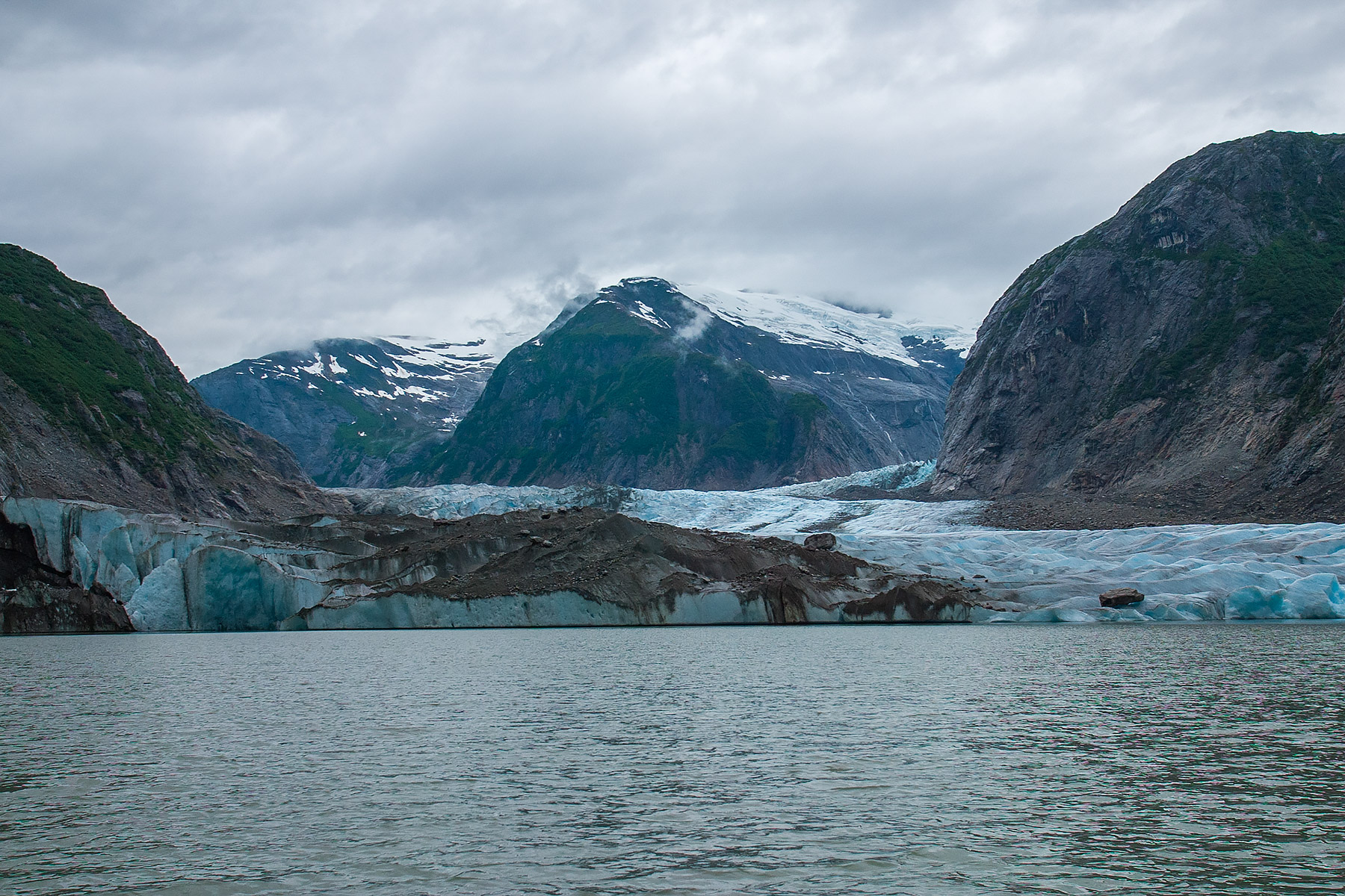 Glacier on the Stikine River, Alaska.  Click for next photo.