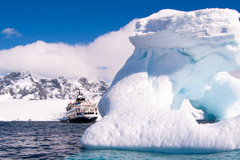 Iceberg and ship