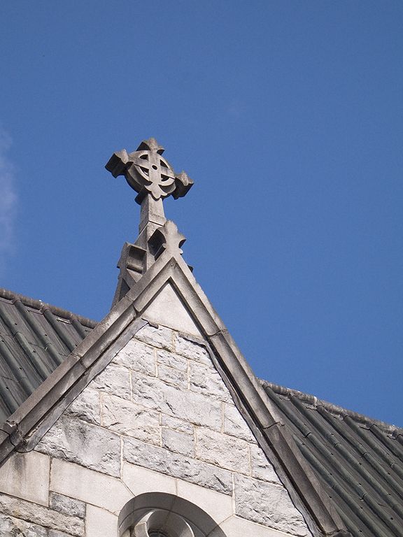 Detail on the Neo-Gothic Church at Kylemore Abbey, County Galway, Ireland.  Click for next photo.