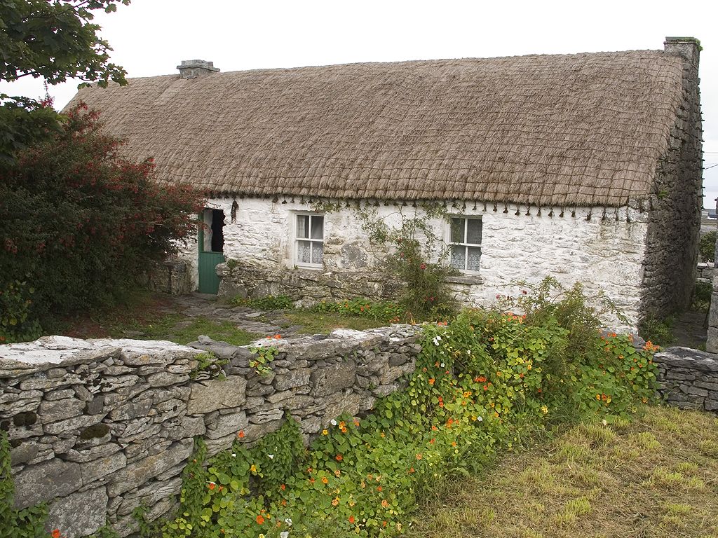 Cottage used by playwrite J.M. Synge 1898-1902, Inis Meáin, Ireland.  Click for next photo.