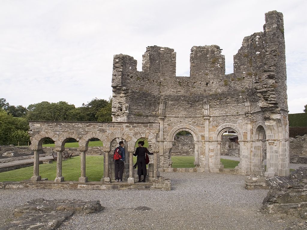 Remains of Mellifont Abbey, Ireland.  Click for next photo.