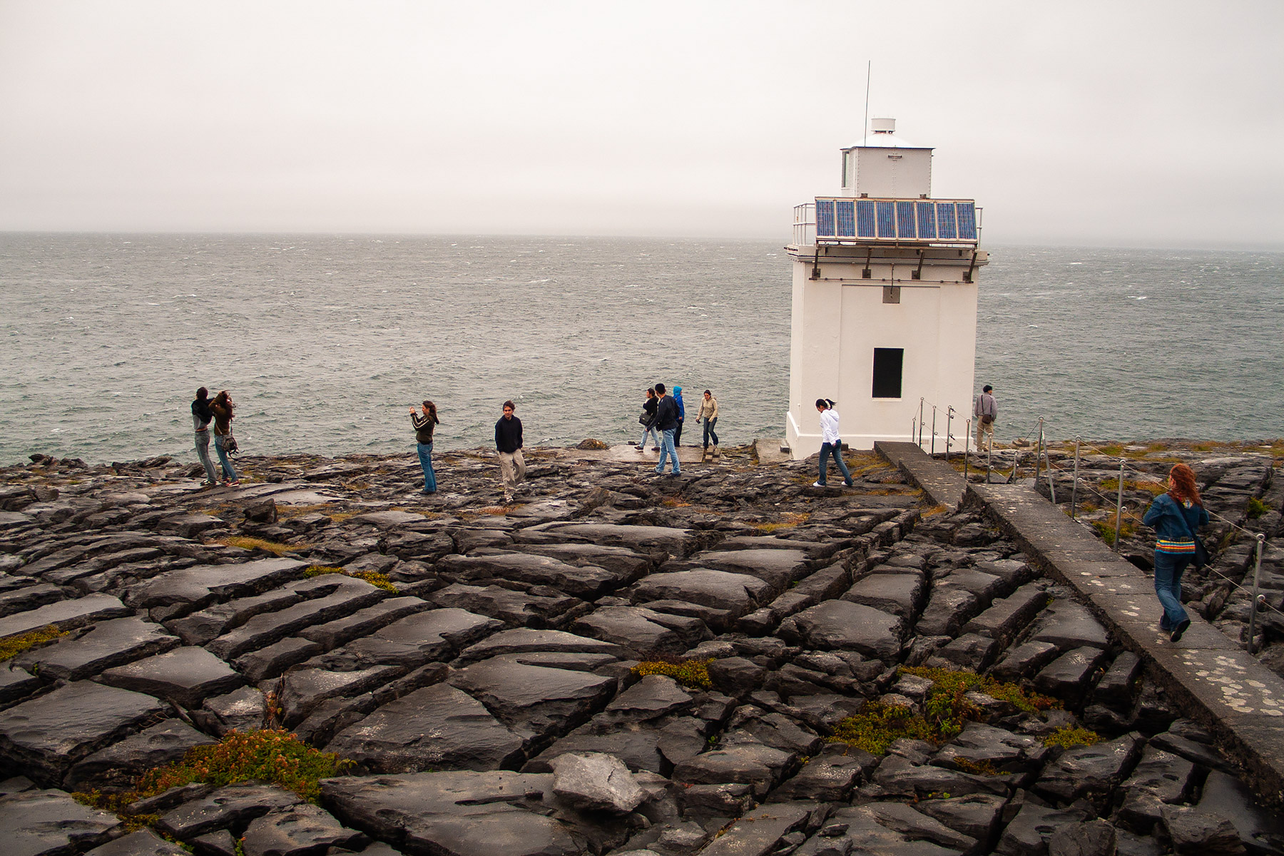 Blackhead Lighthouse, Burren tour, Ireland.  Click for next photo.