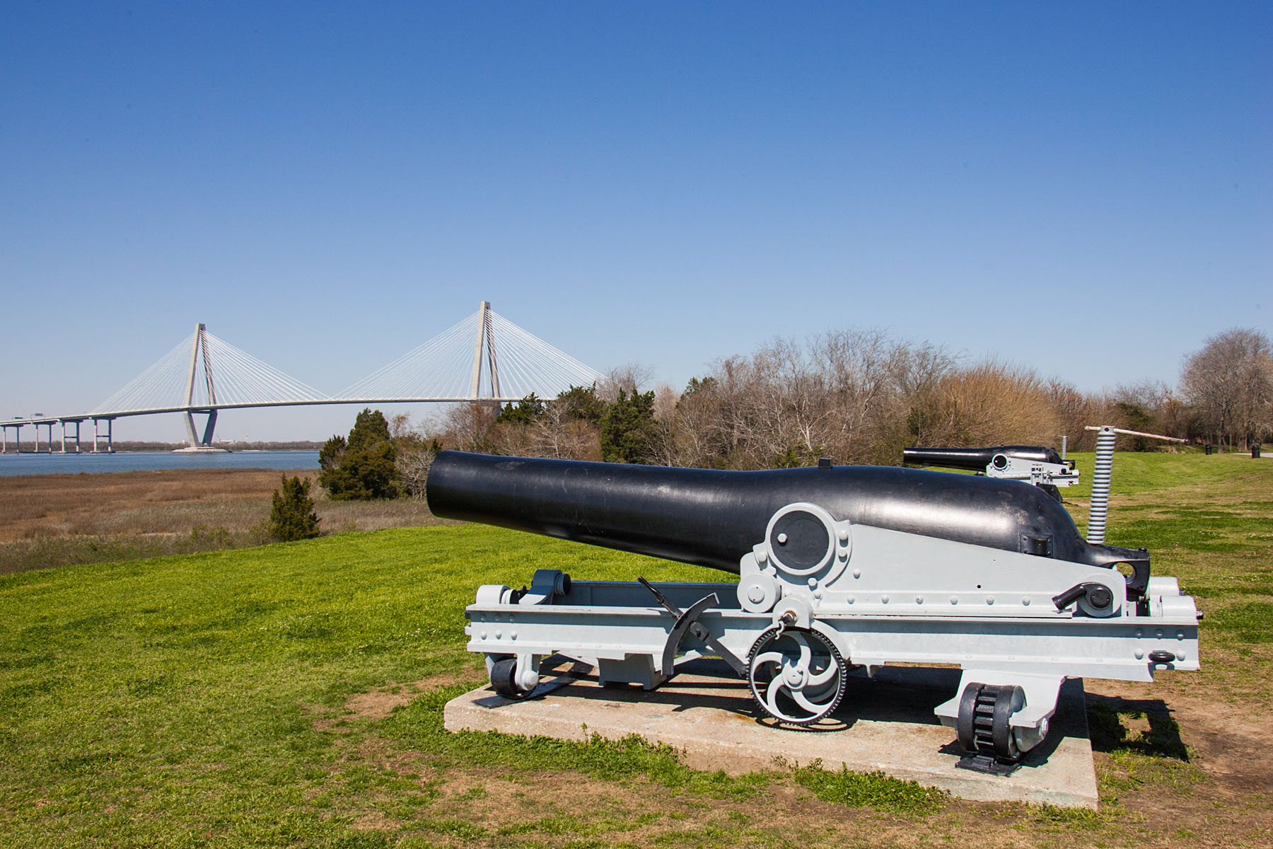 Naval gun at Patriots Point, Charleston Harbor, South Carolina.  Click for next photo.