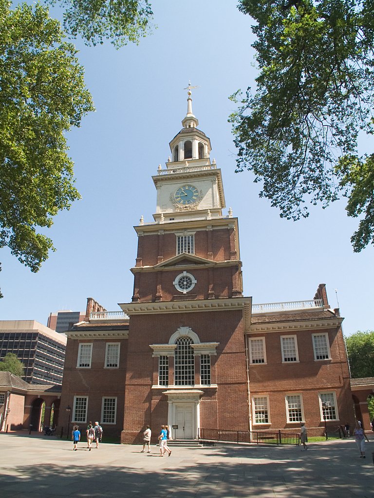 Independence Hall, Philadelphia.  Click for next photo.