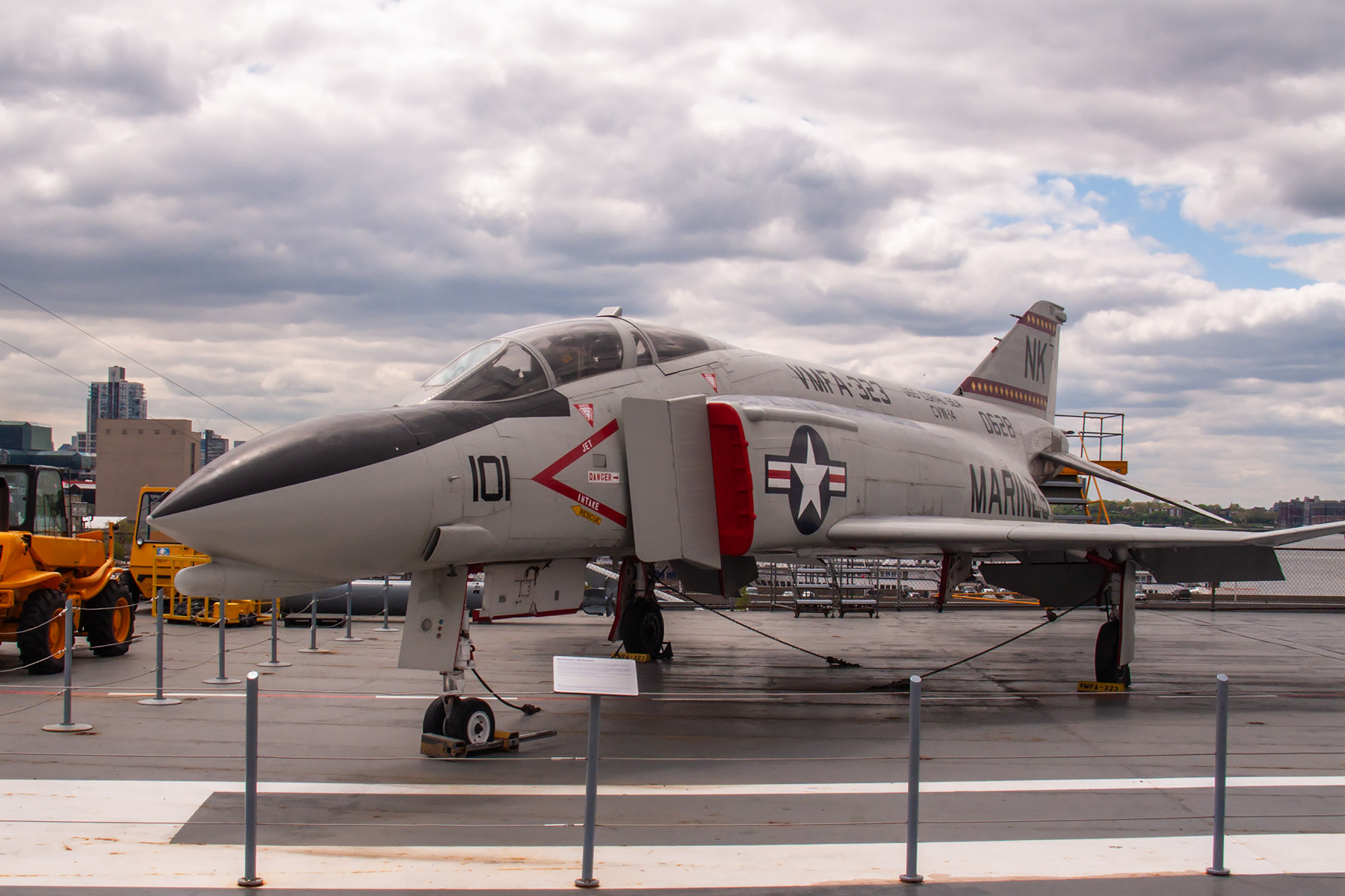 F-4 Phantom, USS Intrepid, New York City.  Click for next photo.
