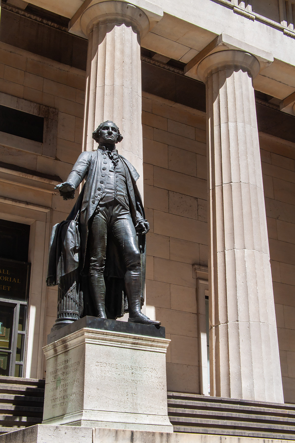 George Washingtons first inauguration was at this location, Federal Hall on Wall Street, New York, 1789.  Click for next photo.