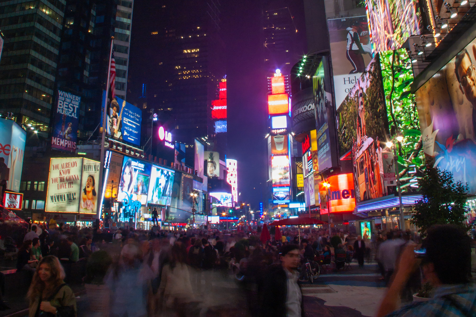 Times Square, New York.  Click for next photo.
