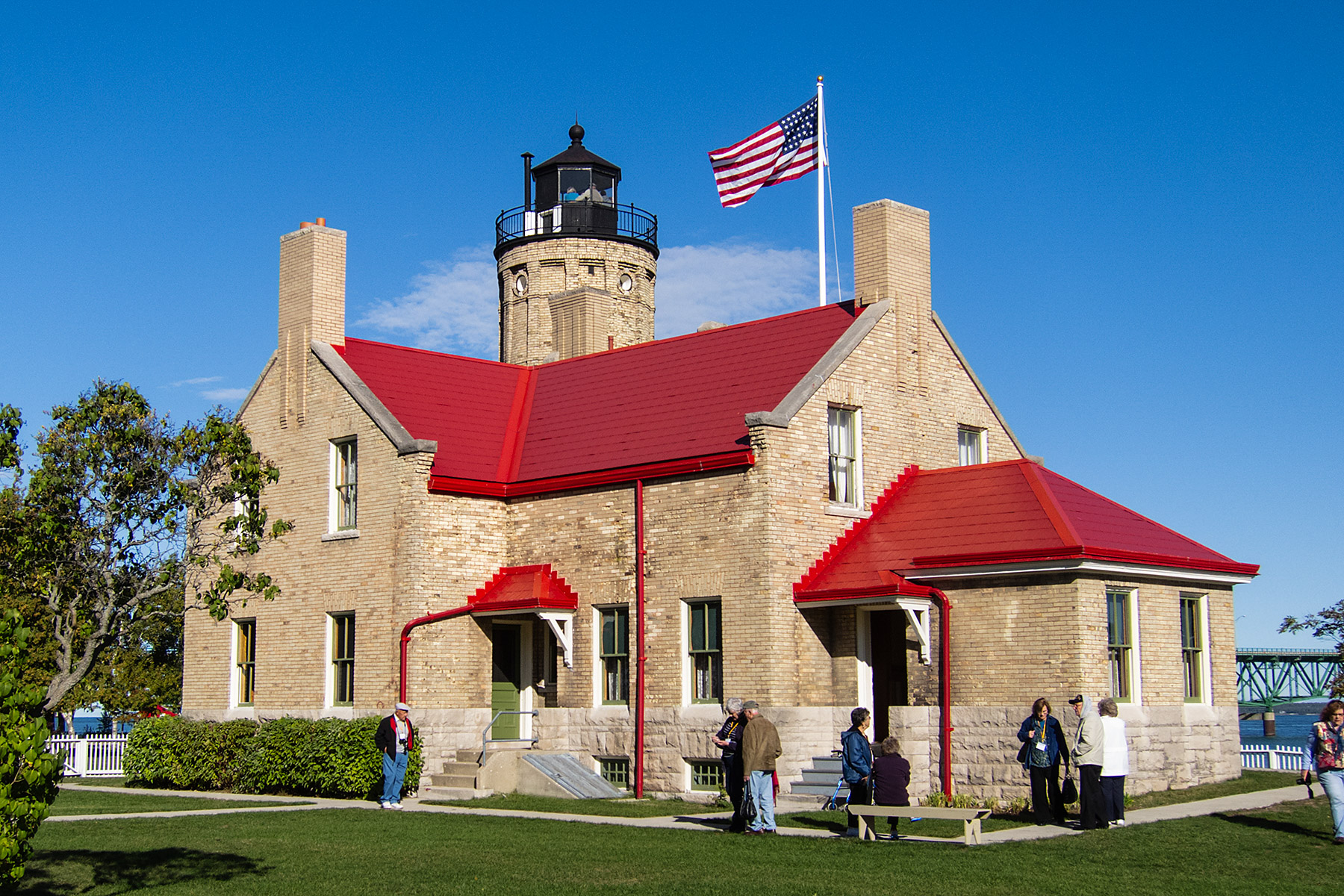 Old Mackinac Point Lighthouse, Mackinaw City, Michigan.  Click for next photo.