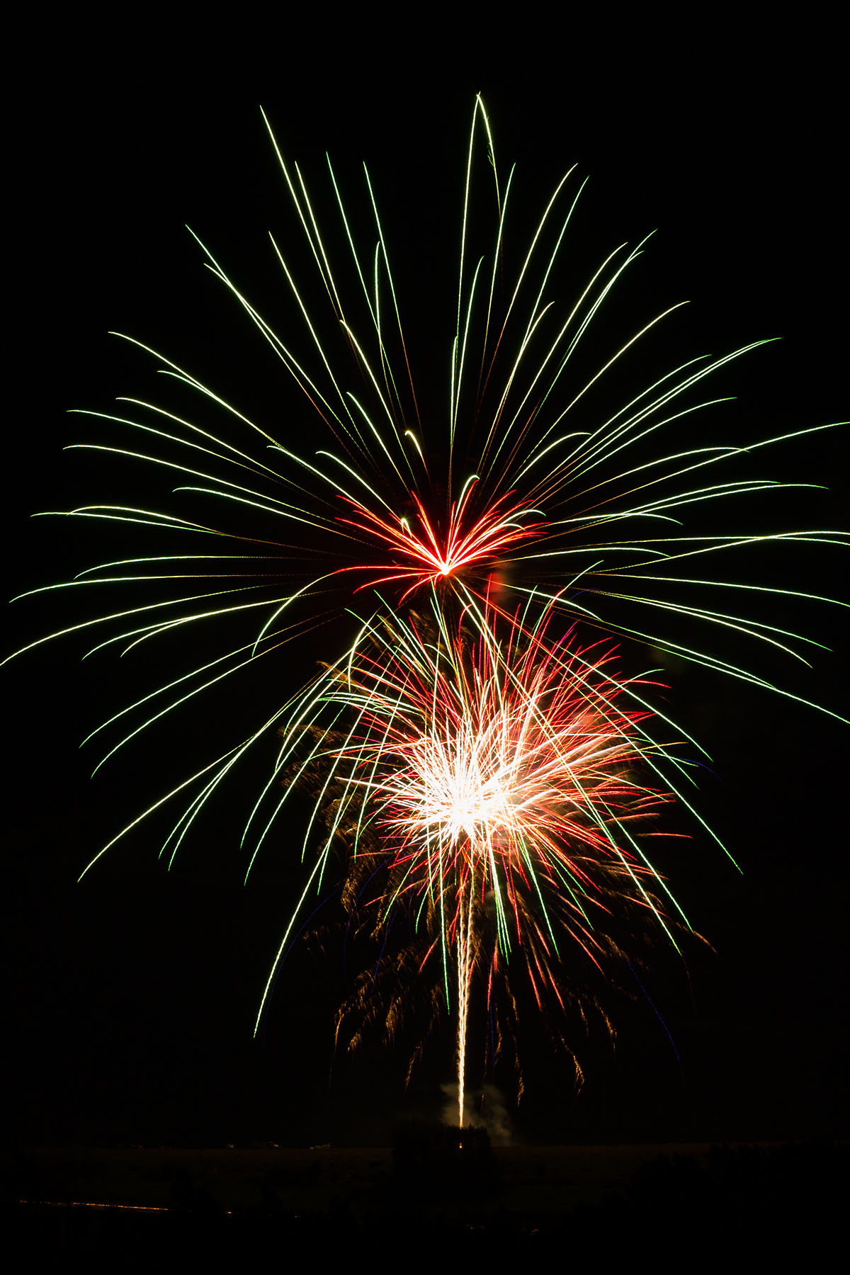 Fireworks, Red Lodge, MT.  Click for next photo.