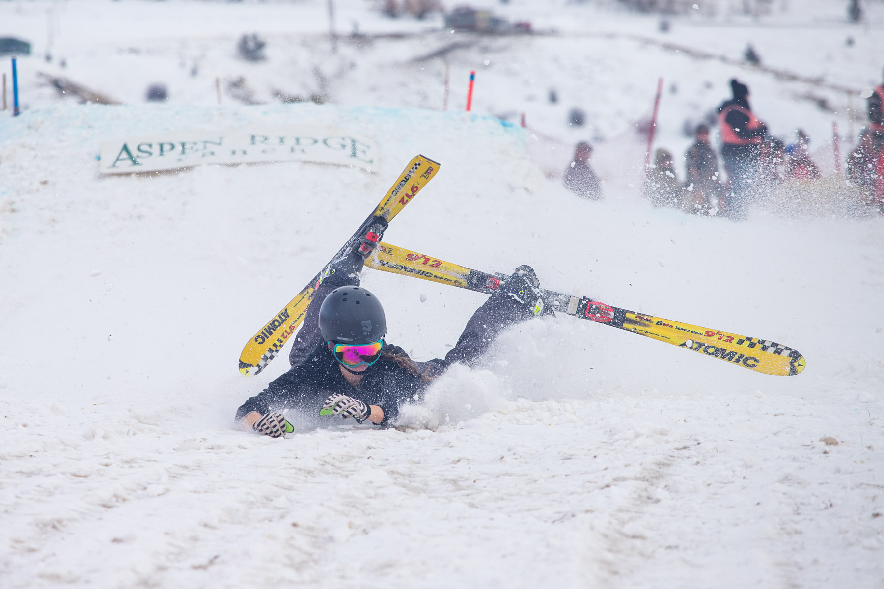 Going down, Ski Joring National Finals.  Click for next photo.