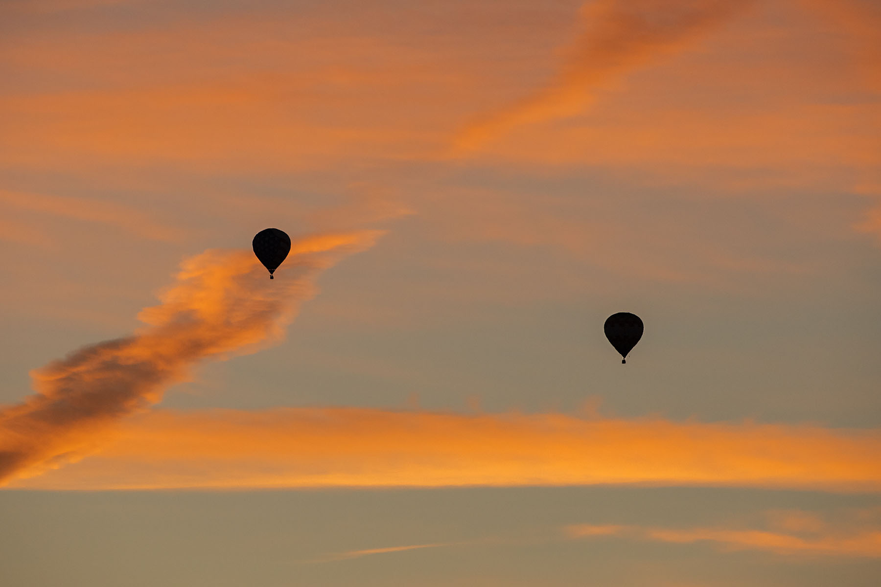 Albuquerque Balloon Fiesta, dawn.  Click for next photo.