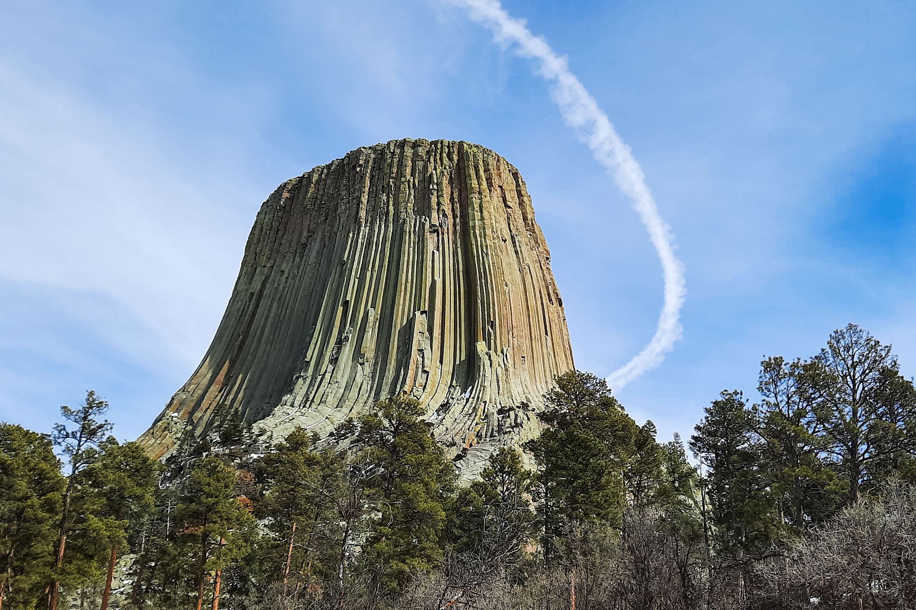 Devils Tower National Monument, taken with my phone.  Click for next photo.