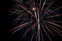 Red Lodge fireworks, July 4.  Tight crop of previous image.