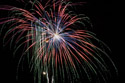 Red Lodge fireworks, July 4.  Tight crop of previous image.