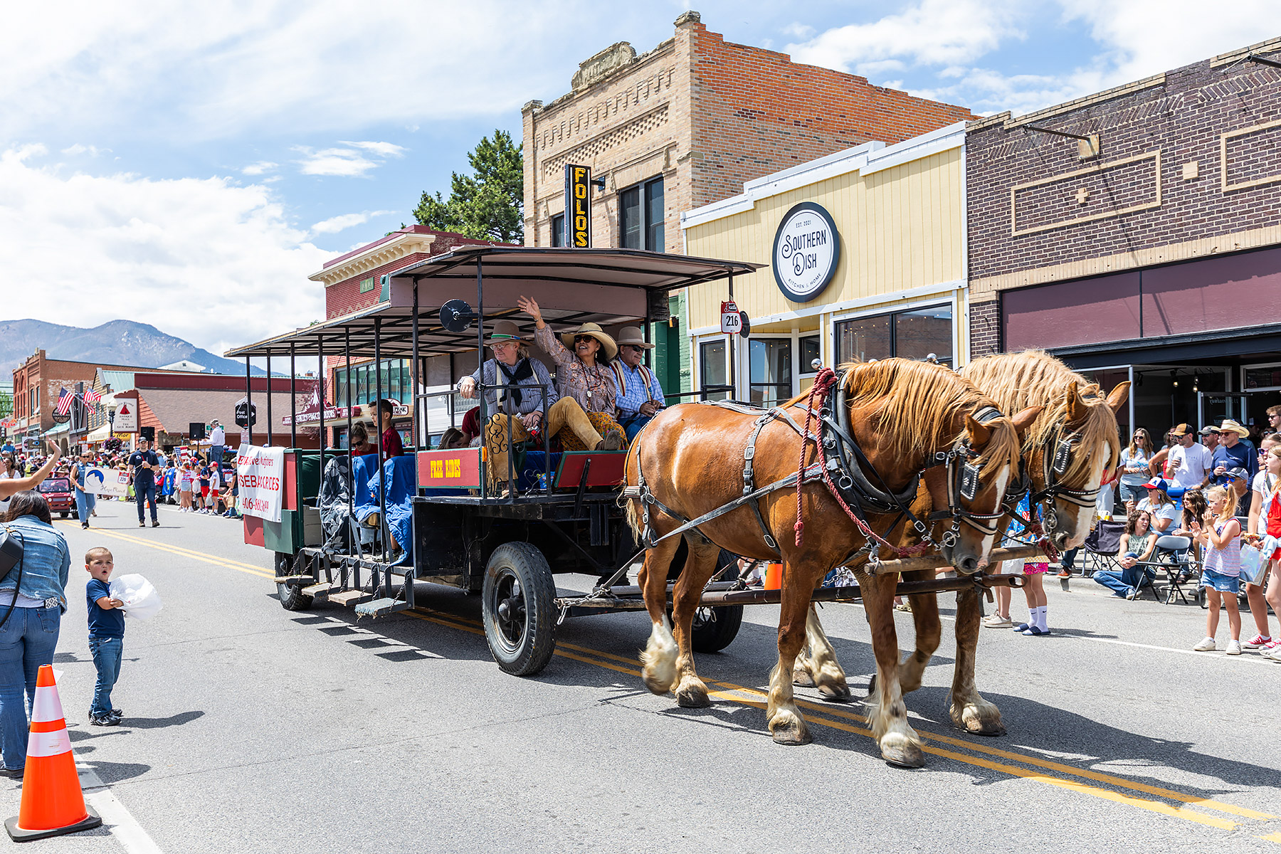 Home of Champions Rodeo Parade, Red Lodge, MT.  Click for next photo.