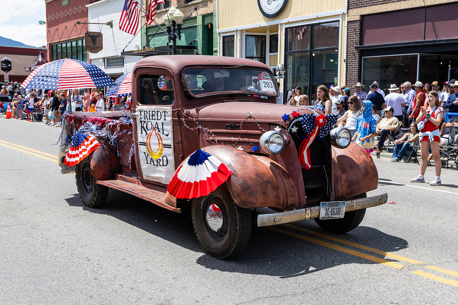 Home of Champions Rodeo Parade, Red Lodge, MT.  Click for next photo.