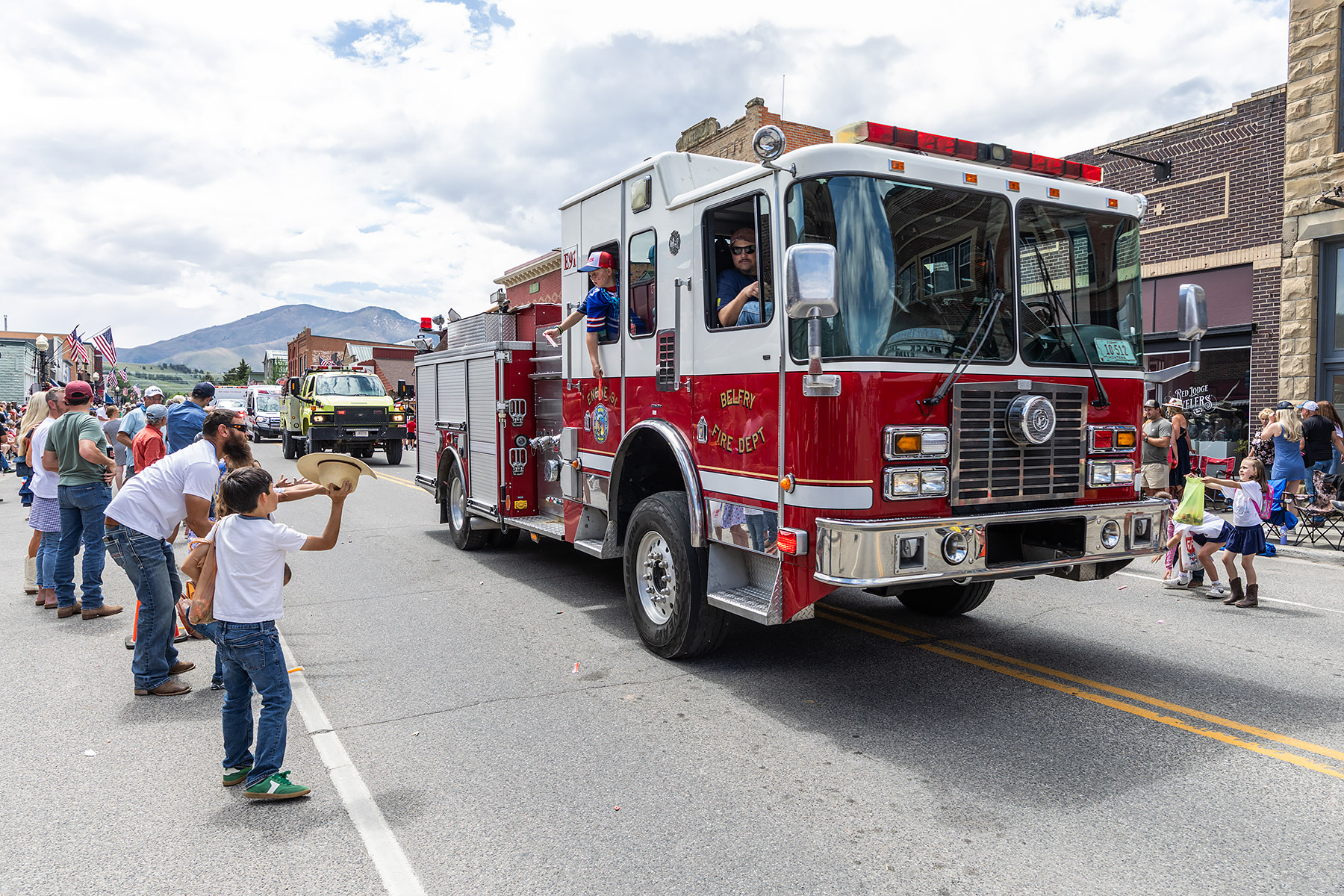 Home of Champions Rodeo Parade, Red Lodge, MT.  Click for next photo.