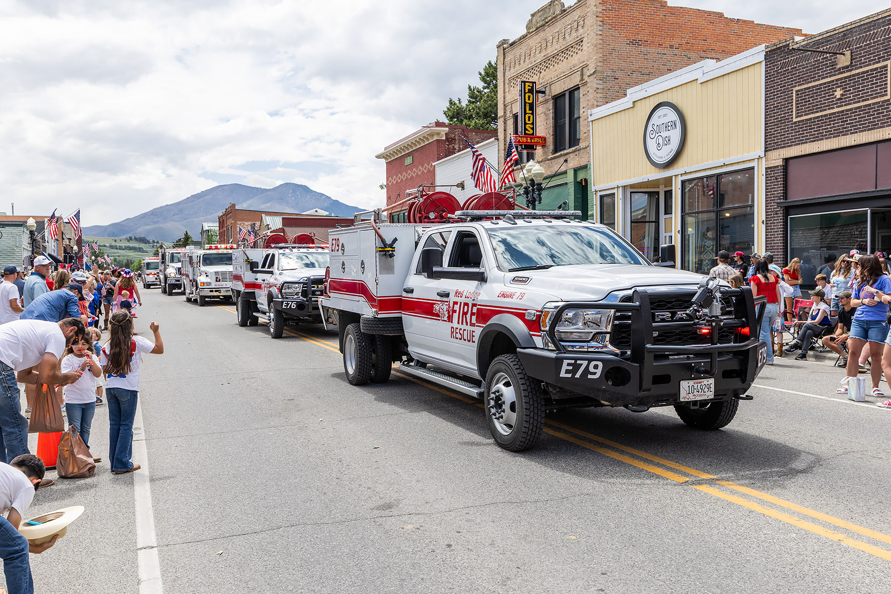 Home of Champions Rodeo Parade, Red Lodge, MT.  Click for next photo.