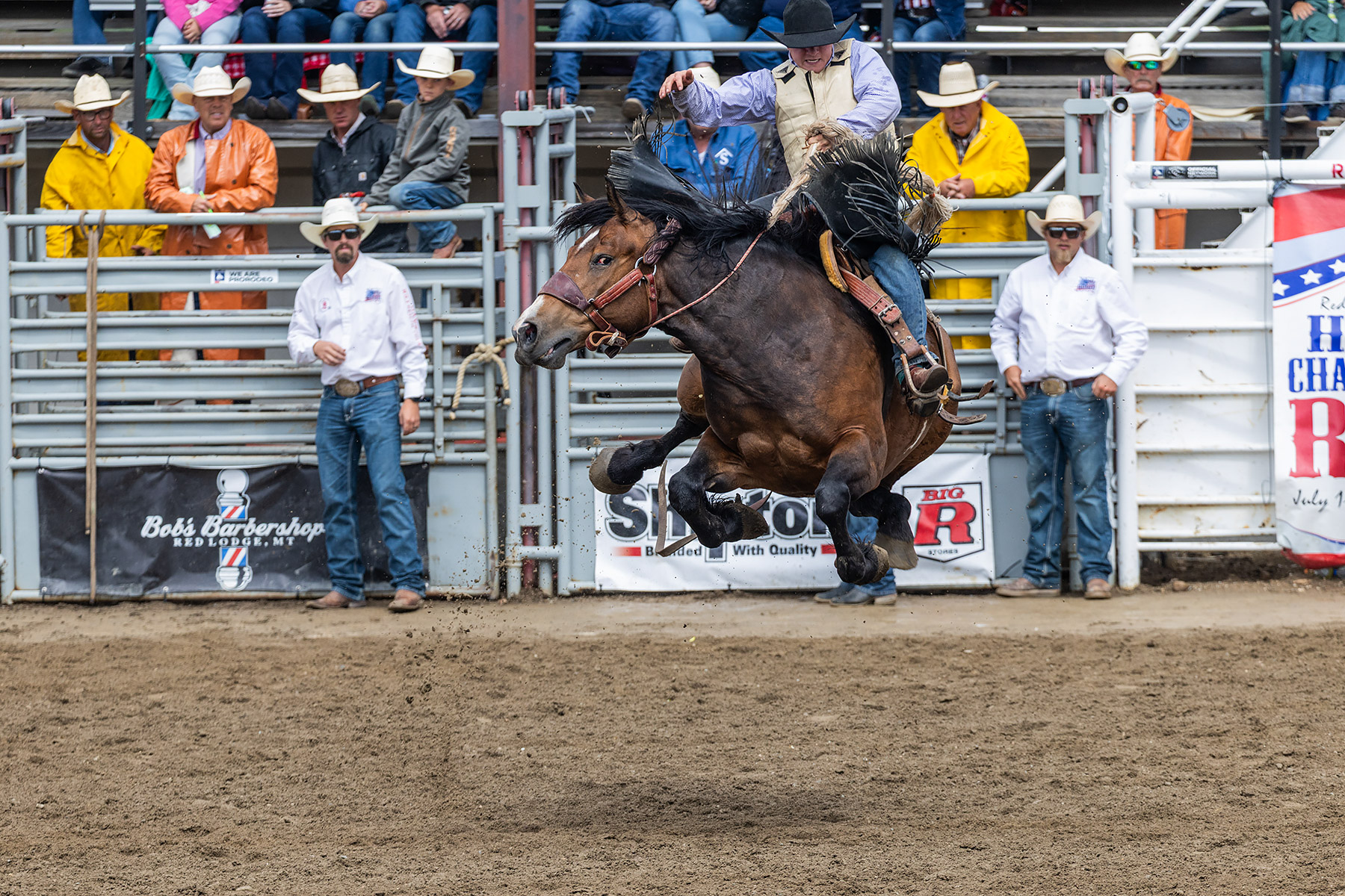 Home of Champions Rodeo, Red Lodge, MT.  Click for next photo.