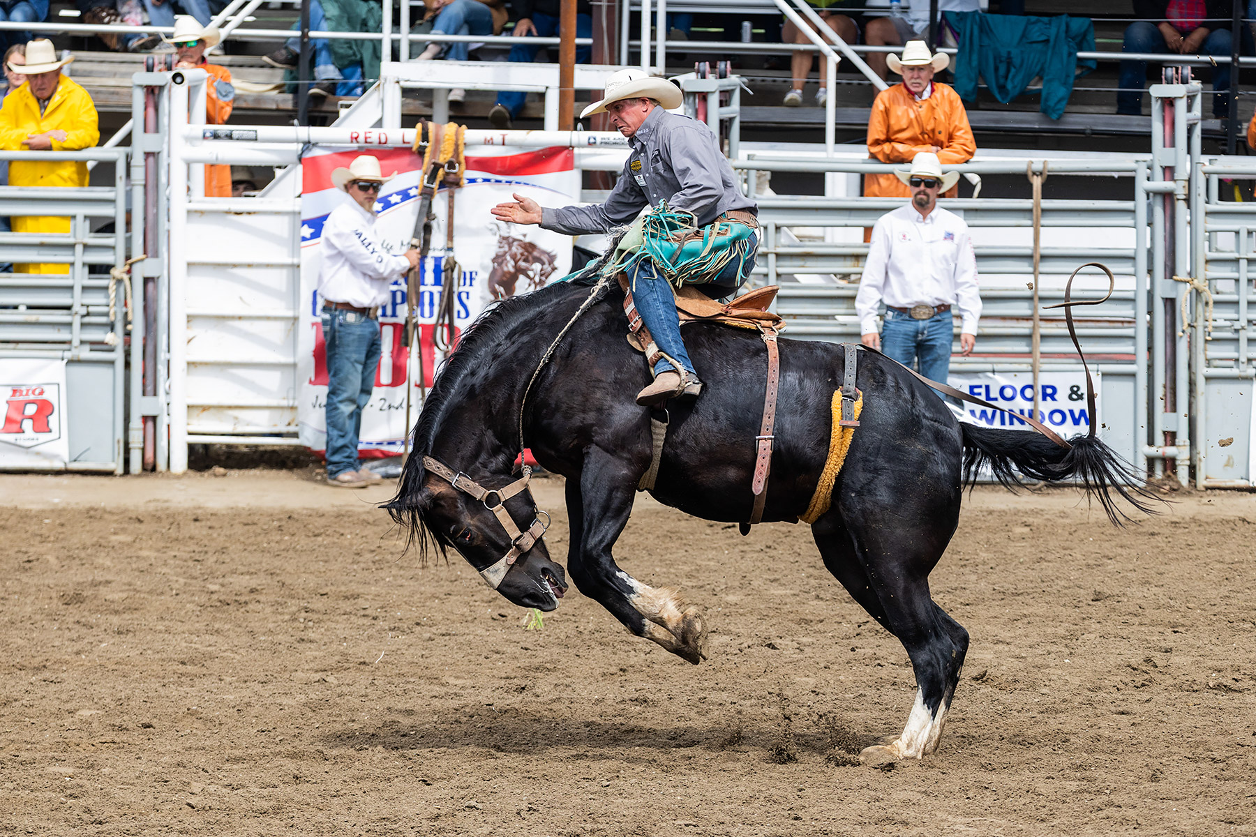 Home of Champions Rodeo, Red Lodge, MT.  Click for next photo.