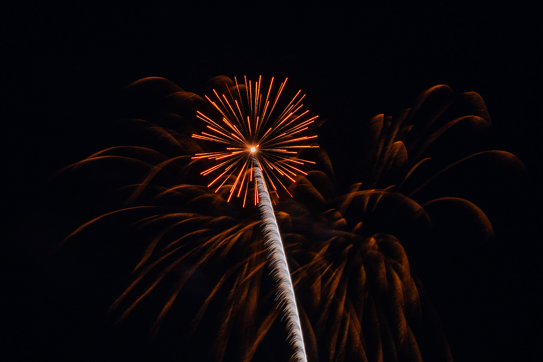Fireworks, Red Lodge, MT.  Click for next photo.