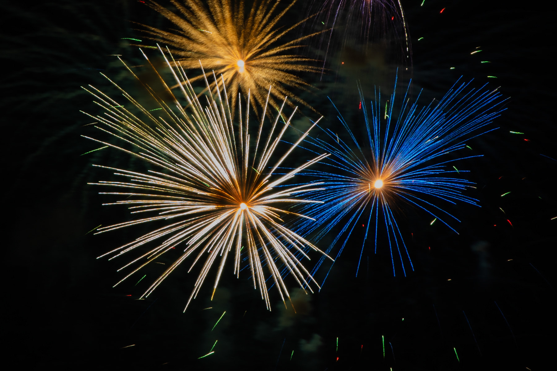 Fireworks, Red Lodge, MT.  Click for next photo.
