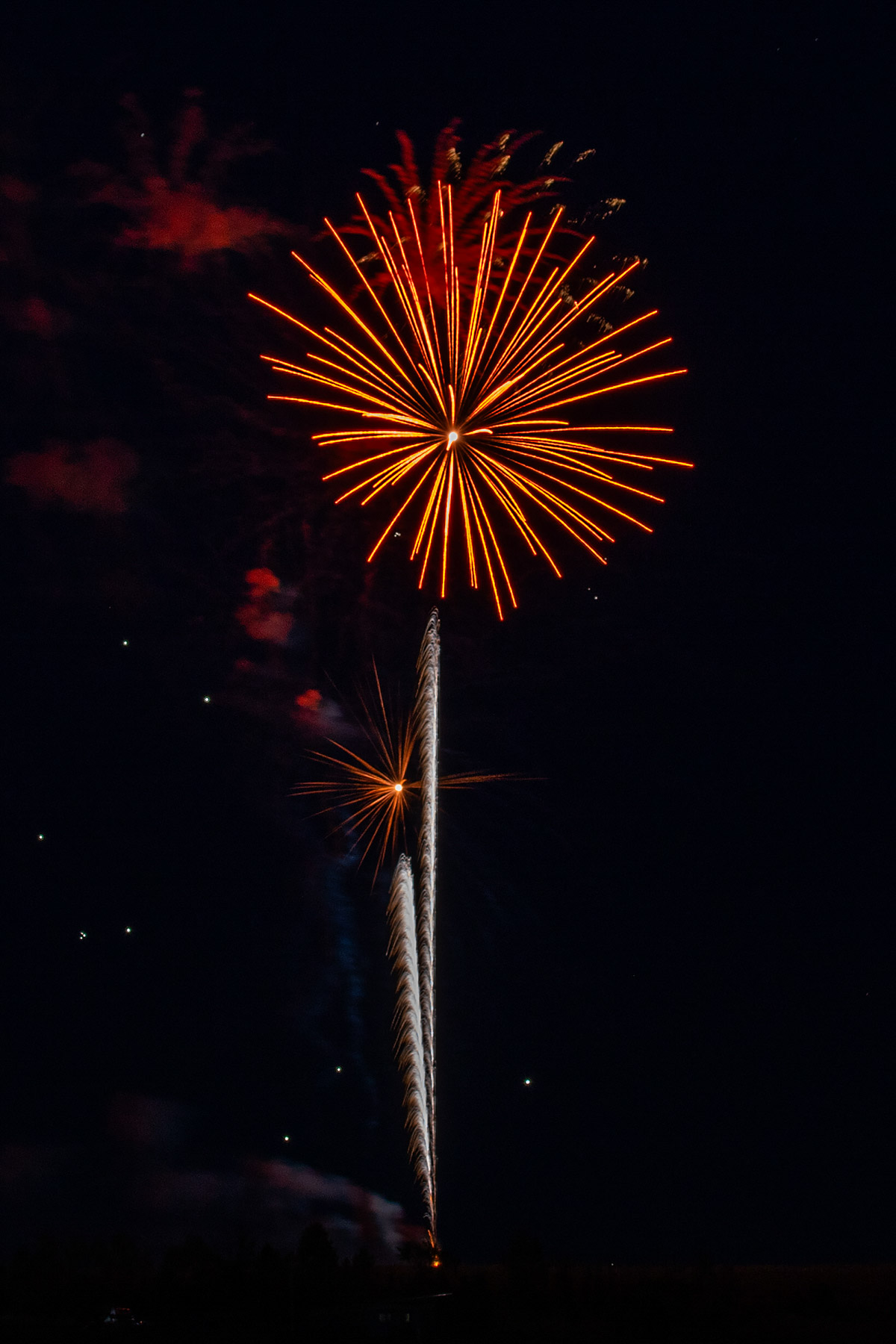 Fireworks, Red Lodge, MT.  Click for next photo.
