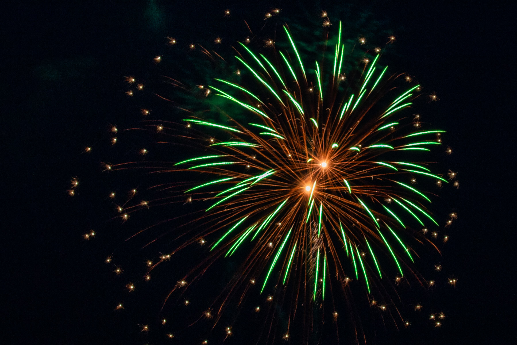 Fireworks, Red Lodge, MT.  Click for next photo.