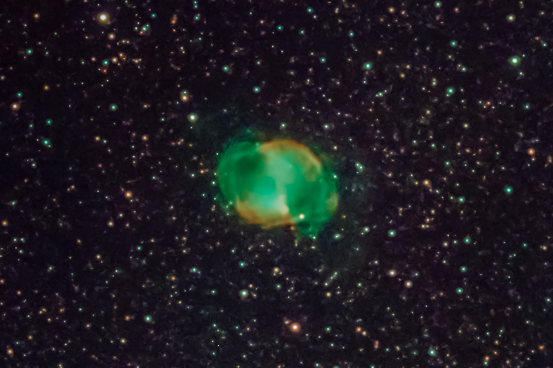 M27, the Dumbbell Nebula.  Click for next photo.
