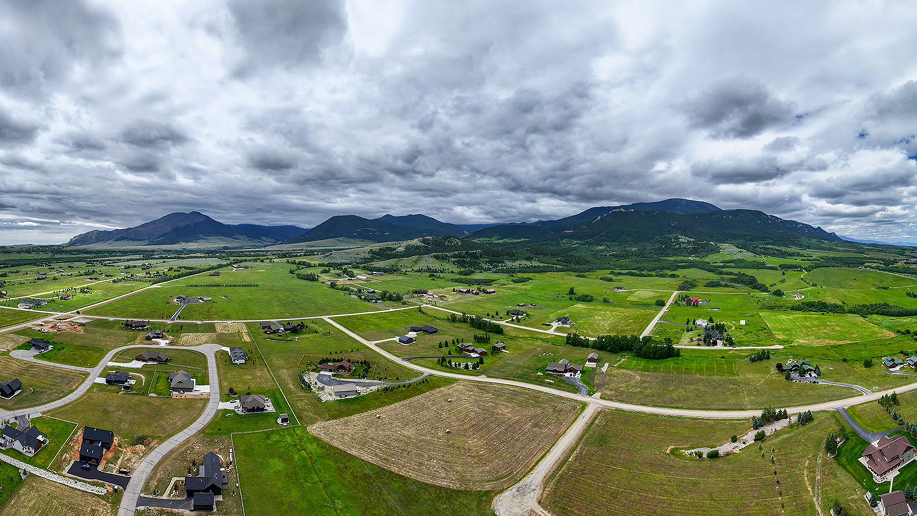 Panorama of Red Lodge, Montana.  Click for next photo.